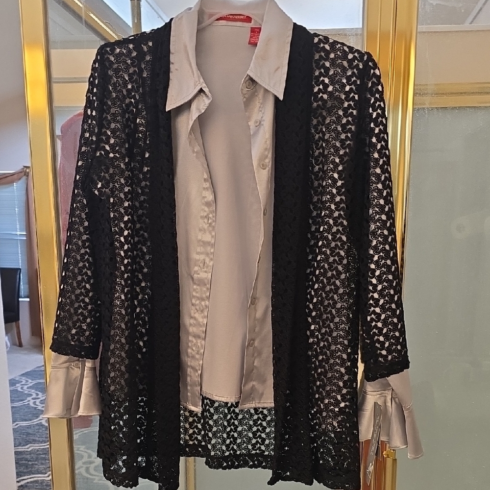 Black Lace Cardigan